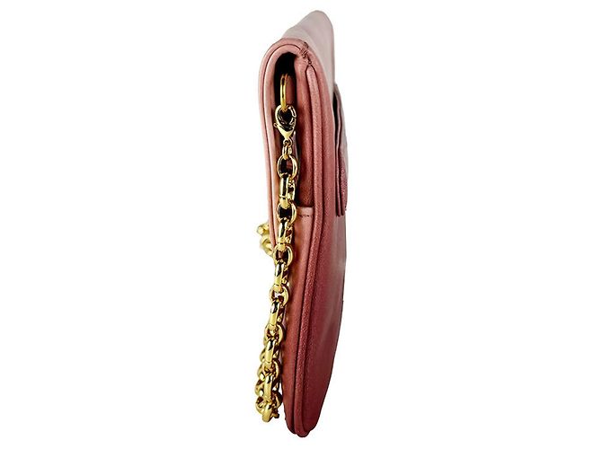 Clutch/Borsa a tracolla in pelle rosa Christian Dior - vista 2