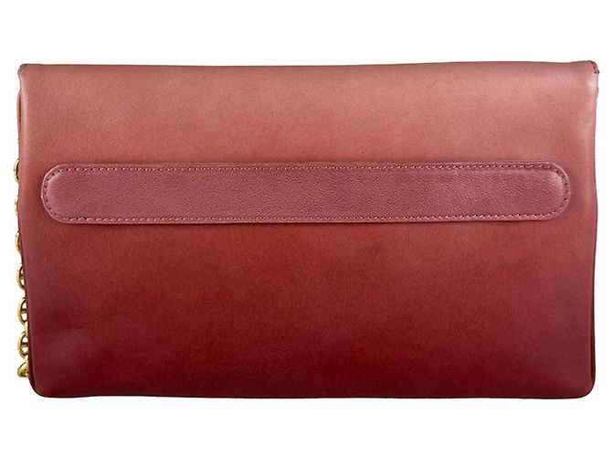 Clutch/Borsa a tracolla in pelle rosa Christian Dior - vista 3