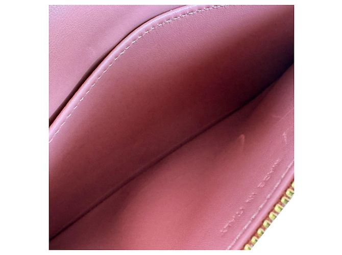 Clutch/Borsa a tracolla in pelle rosa Christian Dior - vista 5