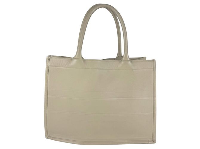 Borsa Christian Dior Book Tote Medium Beige - vista 3