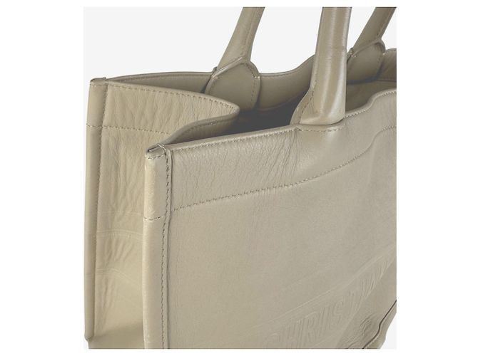 Borsa Christian Dior Book Tote Medium Beige - vista 6