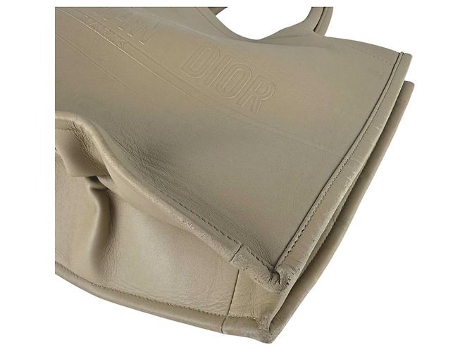 Borsa Christian Dior Book Tote Medium Beige - vista 9
