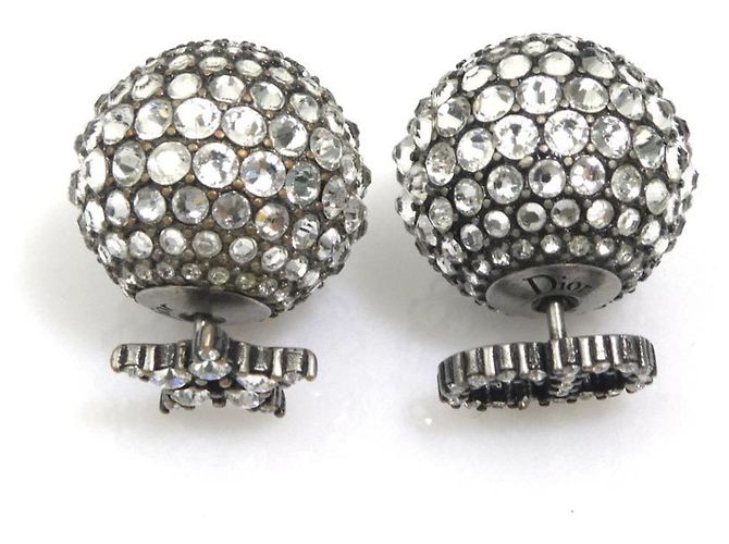 Christian Dior Tribal Stud Ohrringe Silber - Ansicht 3