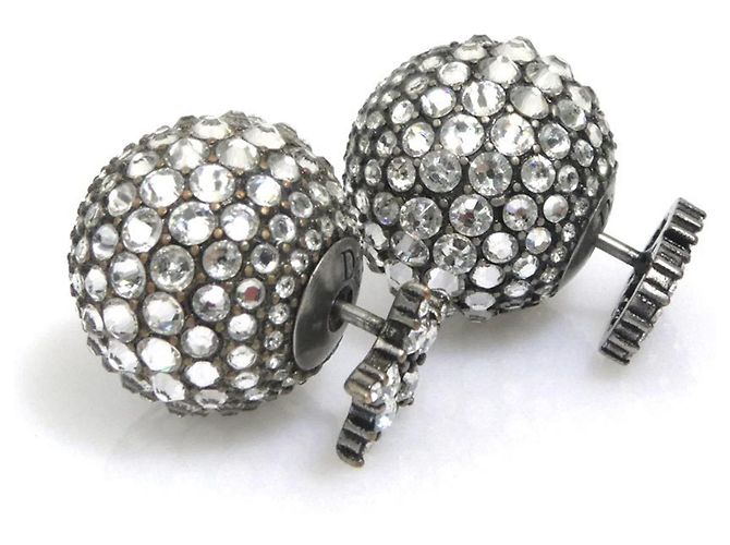 Christian Dior Tribal Stud Ohrringe Silber - Ansicht 4