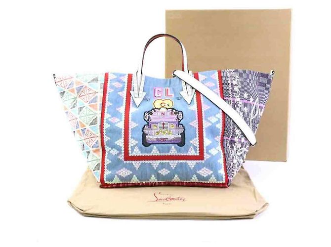 Borsa Christian Louboutin Manila Cabas Multicolore - vista 15