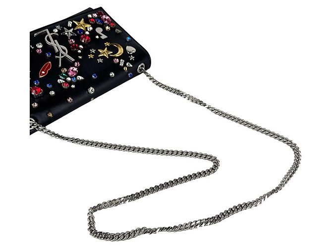 Autre Marque Borsa a tracolla Saint Laurent Kate in pelle Nero - vista 10