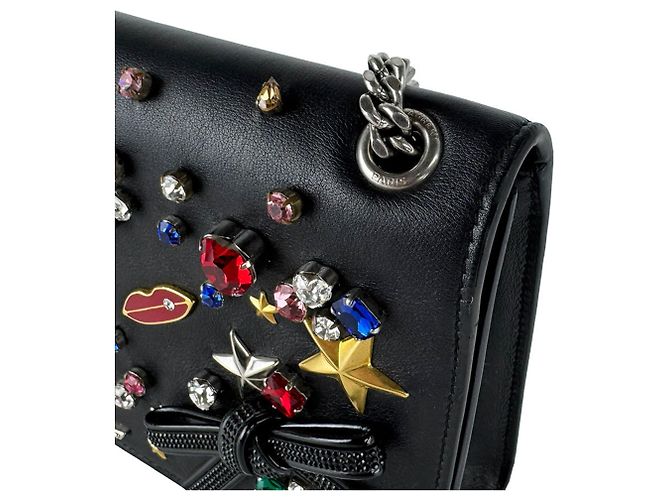 Autre Marque Borsa a tracolla Saint Laurent Kate in pelle Nero - vista 6