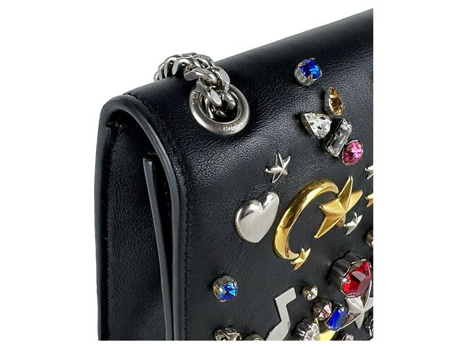 Autre Marque Borsa a tracolla Saint Laurent Kate in pelle Nero - vista 7