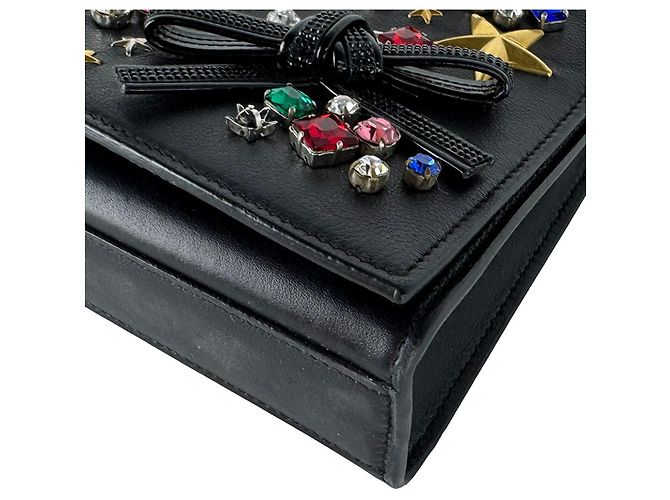 Autre Marque Borsa a tracolla Saint Laurent Kate in pelle Nero - vista 8