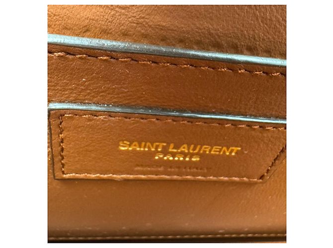 Autre Marque Borsa a tracolla Saint Laurent marrone - vista 12