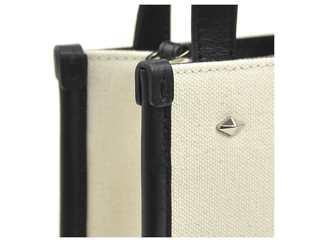 Borsa a tracolla Jimmy Choo in tela e pelle Nero Crudo - vista 6
