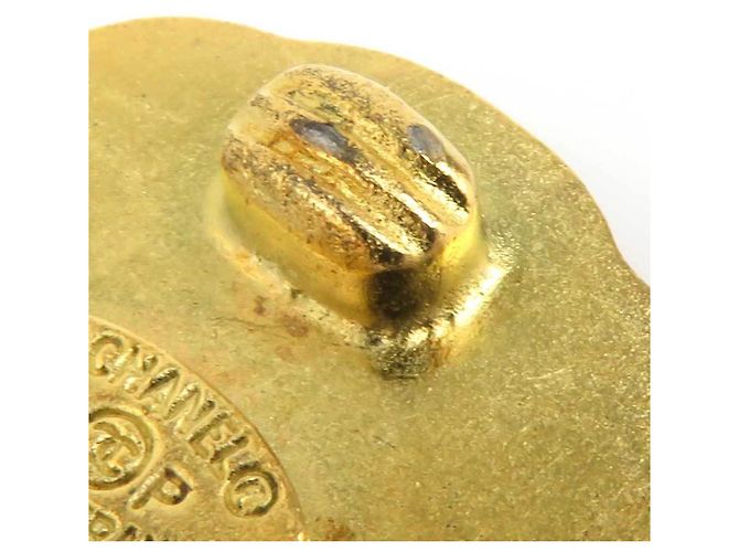 Pendientes de clip Chanel Gold Dorado - vista 13