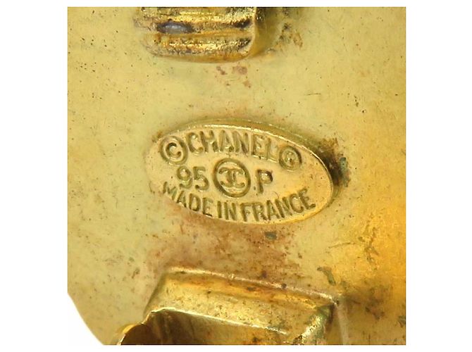 Pendientes de clip Chanel Gold Dorado - vista 14