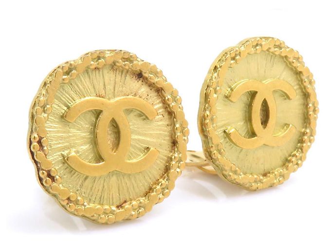 Pendientes de clip Chanel Gold Dorado - vista 2