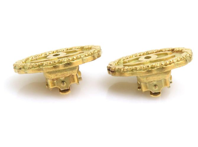 Pendientes de clip Chanel Gold Dorado - vista 8