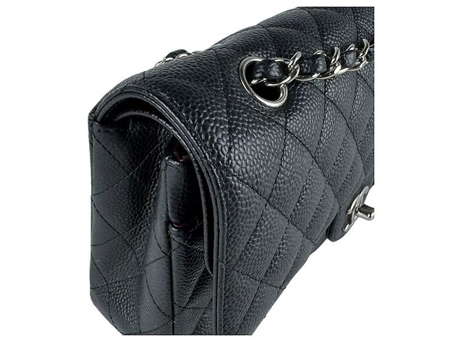 Bolso de hombro Chanel Double Flap Negro - vista 7