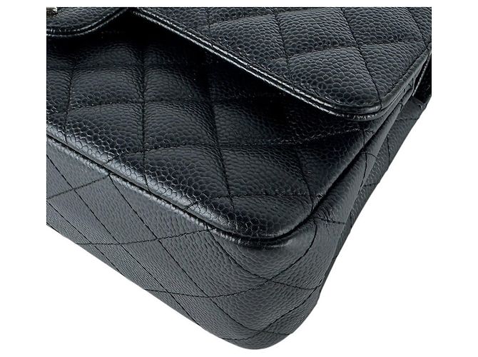 Bolso de hombro Chanel Double Flap Negro - vista 8