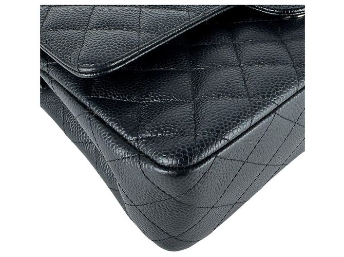 Bolso de hombro Chanel Double Flap Negro - vista 9