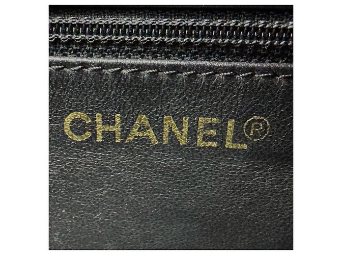 Borsa Chanel in pelle di vitello martellata nera Nero - vista 11