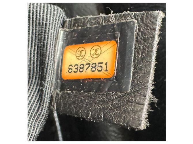 Borsa Chanel in pelle di vitello martellata nera Nero - vista 12