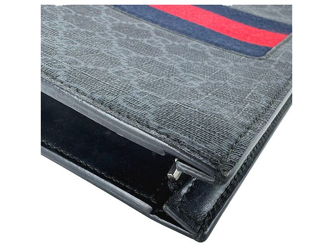 Pochette Gucci Navy GG Supreme Bleu Marine - vue 7