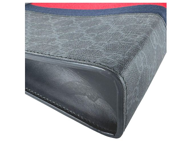 Pochette Gucci Navy GG Supreme Bleu Marine - vue 8