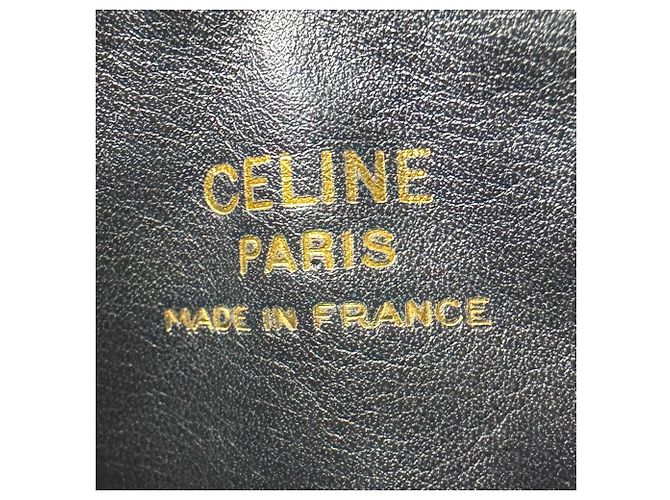 Céline Bolso de hombro de piel grabada Celine Negro - vista 11