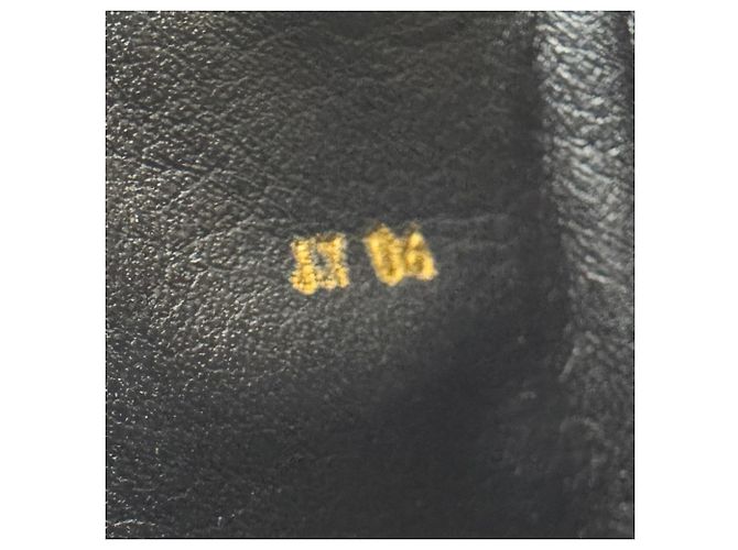 Céline Bolso de hombro de piel grabada Celine Negro - vista 12