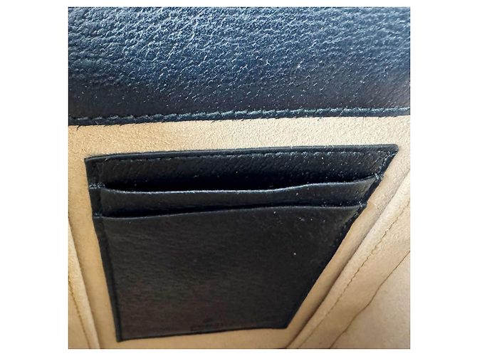 Bolsa de ombro Gucci em couro preto - vista 12