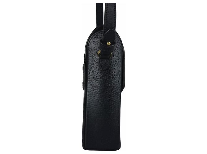 Bolsa de ombro Gucci em couro preto - vista 2