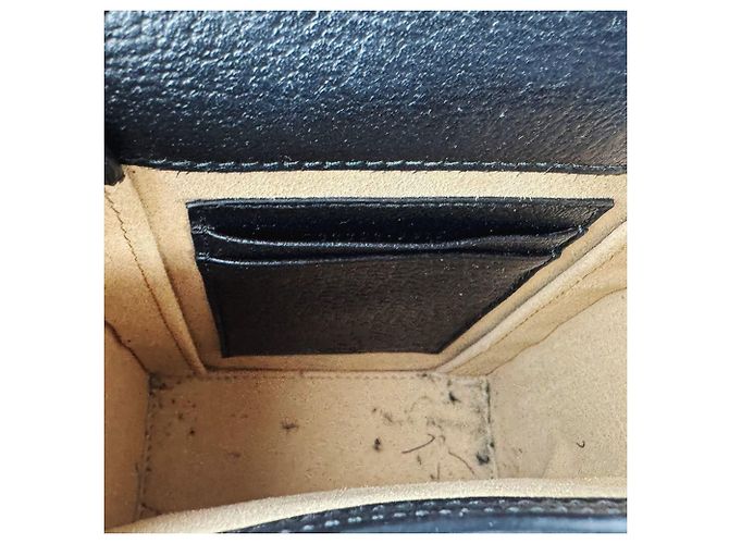 Bolsa de ombro Gucci em couro preto - vista 5