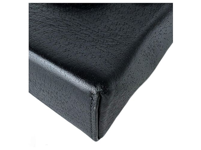 Bolsa de ombro Gucci em couro preto - vista 9