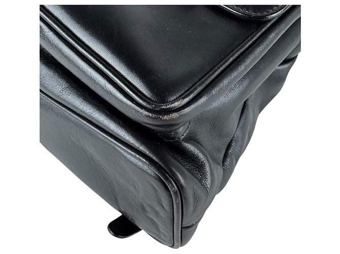 Gucci Bamboo Leder-Rucksack Schwarz - Ansicht 8