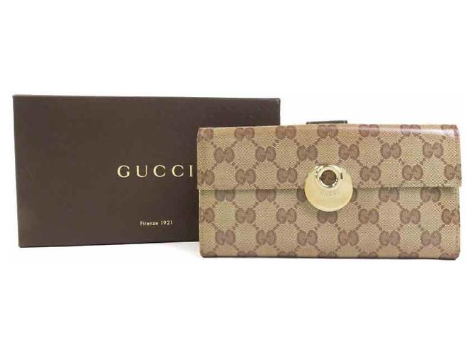 Gucci Bi-fold Long Wallet Brown - view 17