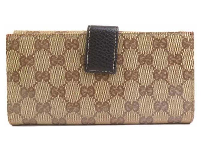 Gucci Bi-fold Long Wallet Brown - view 3
