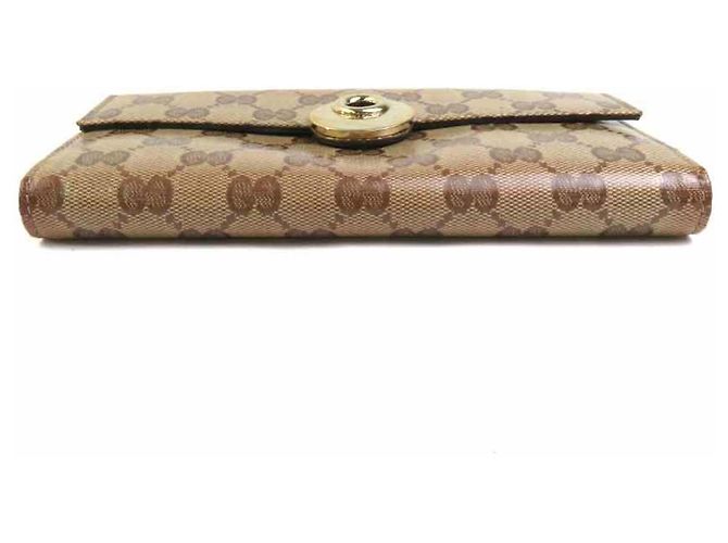 Gucci Bi-fold Long Wallet Brown - view 4