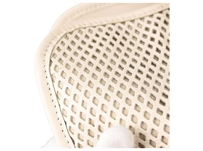 Chanel Up In The Air Top Handle Perforated Leather Large Bianco - vista 7