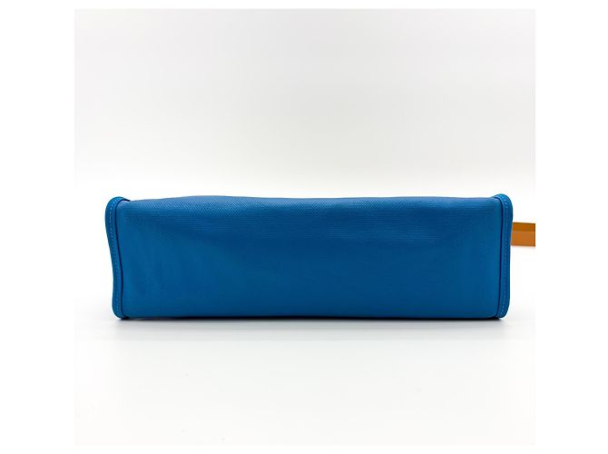 Hermès Hermes Herbag Zip Verso Leather and Toile 31 Castaño - vista 7
