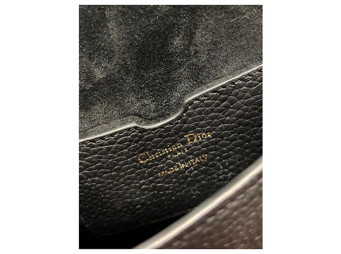 Borsa Christian Dior Bobby in pelle nera Nero - vista 3