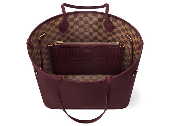 Louis Vuitton Neverfull MM Damier Ebene Marrone - vista 2