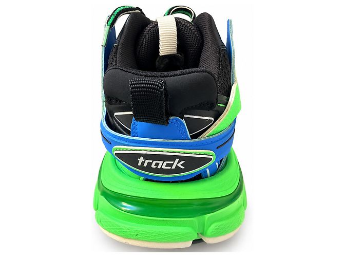 Balenciaga Track Sneakers Verde Blu Nero Bianco - vista 3