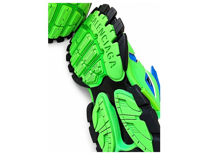 Balenciaga Track Sneakers Verde Blu Nero Bianco - vista 6