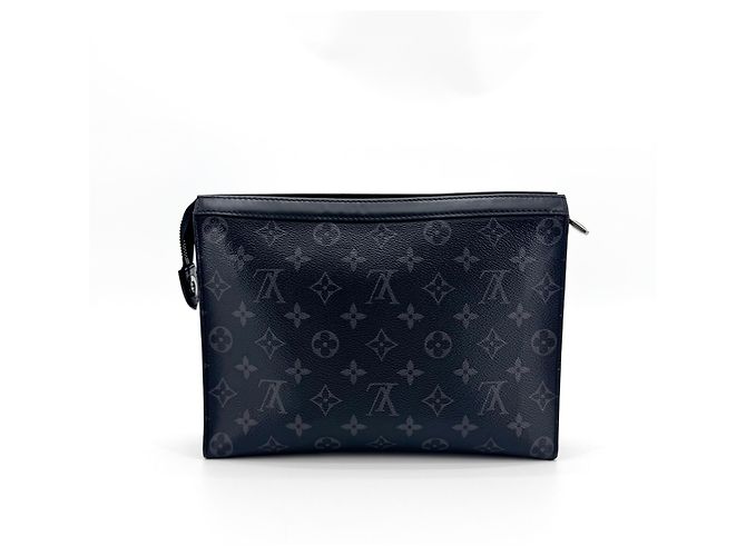 Louis Vuitton Pochette Voyage Reverse Monogram Eclipse Canvas MM Schwarz - Ansicht 2