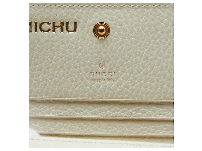 Cartera bi-fold Gucci GG Supreme Blanco Beige - vista 8