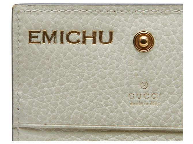 Cartera bi-fold Gucci GG Supreme Blanco Beige - vista 9