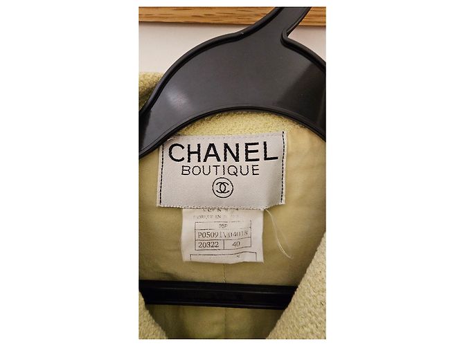 Timeless Giacca Vintage Chanel Boutique – Era Karl Lagerfeld ✨ Nero Verde chiaro - vista 2