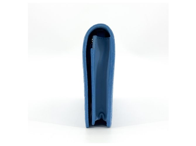 Gucci Wallet on Strap aus Microguccissima-Leder Blau - Ansicht 3