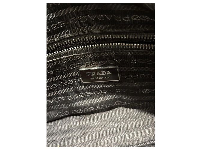 Prada Bolso Satchel Vitello Daino Castaño - vista 4