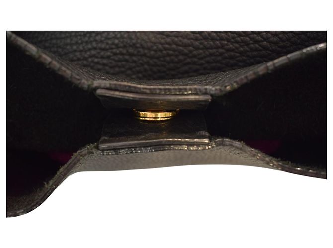 Marni Borsa Hobo Pelle Martellata Nera Nero - vista 14
