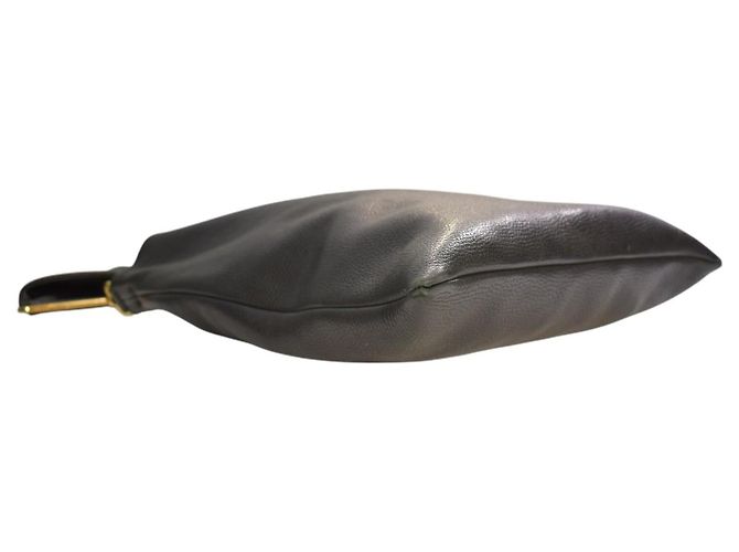 Marni Borsa Hobo Pelle Martellata Nera Nero - vista 9
